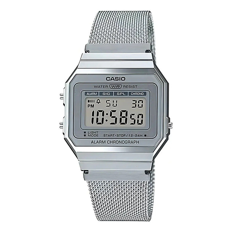 Reloj Casio Hombre A-700wm-7a Vintage Plateado