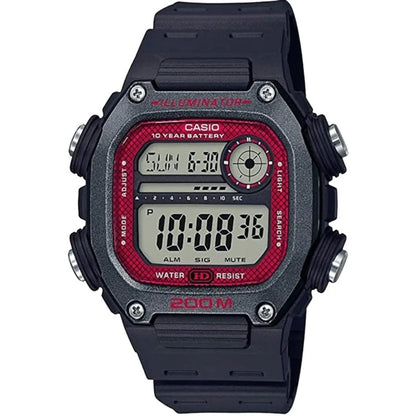 Reloj Casio Digital Deportivo Para Hombre, Con Resistencia Al Agua De 200m Negro