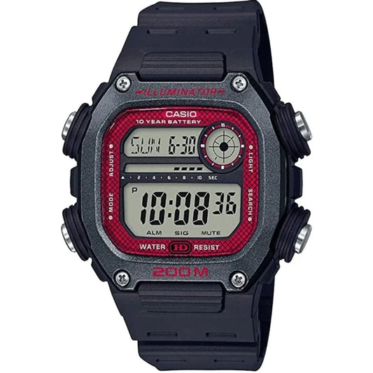 Reloj Casio Digital Deportivo Para Hombre, Con Resistencia Al Agua De 200m Negro