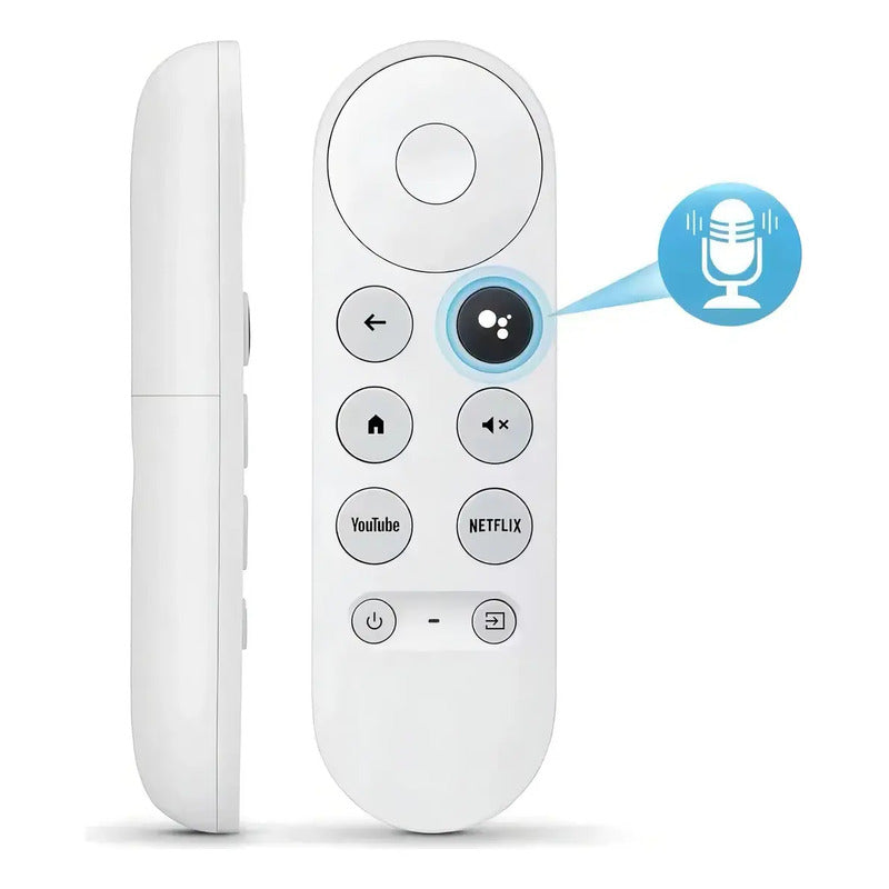 Control Remoto Compatible Con Google Chromecast 4k Tv Hd Blanco