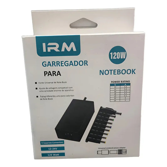 Cargador Universal Notebook Hp Dell Toshiba Sony Acer 120w Negro
