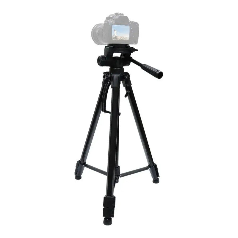 Tripie Para Celular Camaras Soporte Ajustable Aluminio Negro Negro