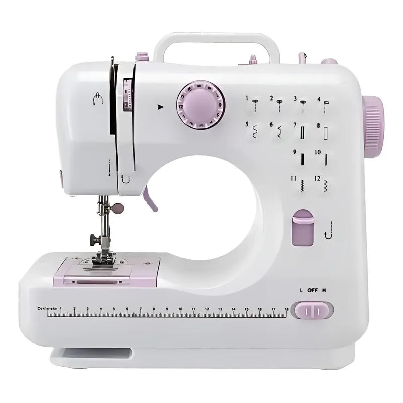 Maquina De Coser Mini Multifuncional Sm-505l Blanco