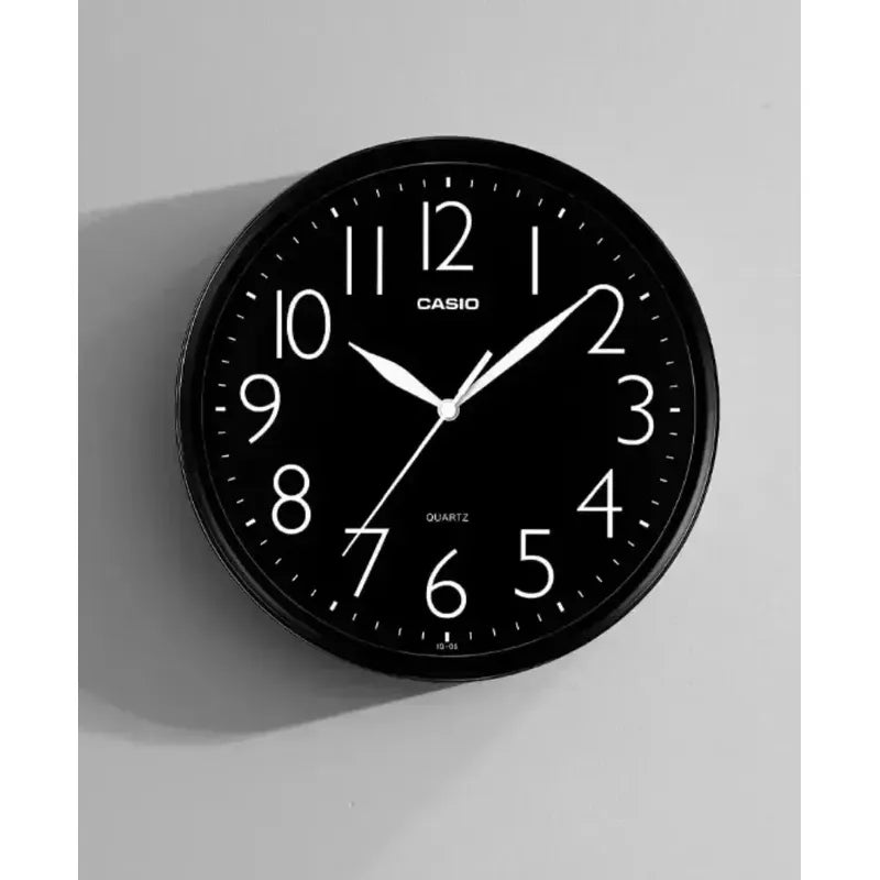 Reloj Pared Casio Iq-05-1df Color De La Estructura Negro Negro (1)