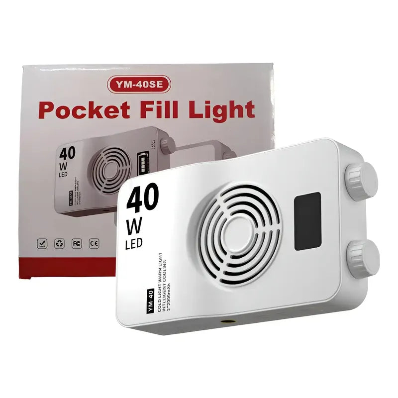 Panel De Luz Portátil 40w Para Videos Y Fotografías Blanco Blanco Frío