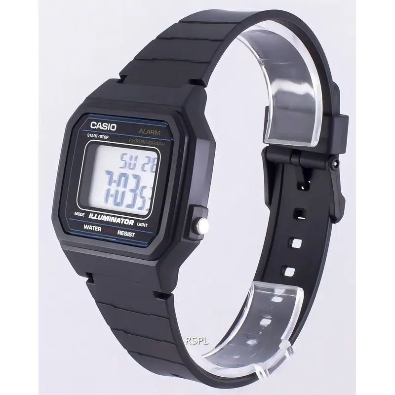 Reloj Casio Unisex Modelo W-217h-1avdf Negro Celeste