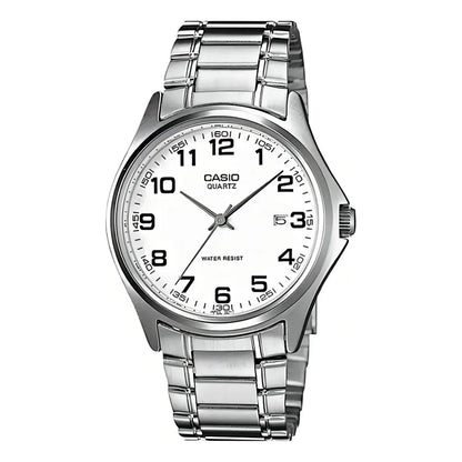 Reloj Casio Clásico Mtp-1183a Para Hombre, Con Cuarzo Y Correa De Acero Plateado Azul