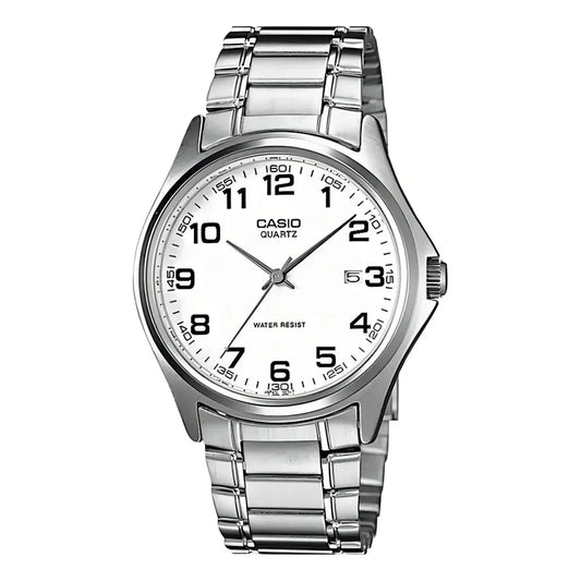 Reloj Casio Clásico Mtp-1183a Para Hombre, Con Cuarzo Y Correa De Acero Plateado Azul