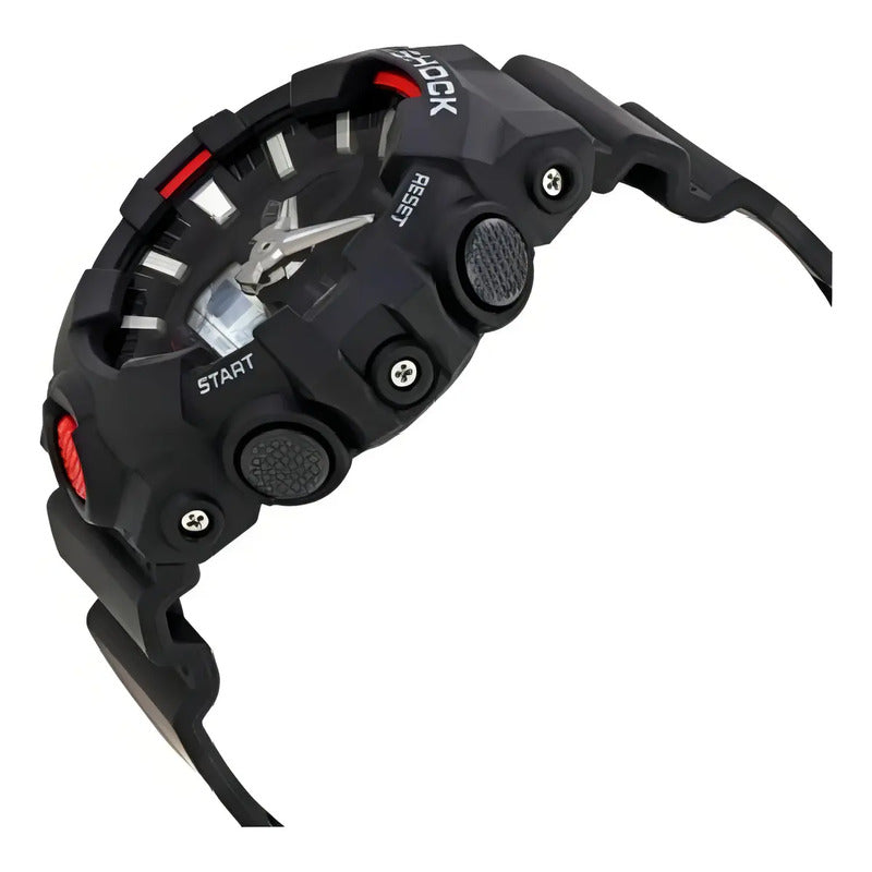 Reloj Casio G-shock Ga-700-1a Hombre Crono Analogo Digital 200m Negro Negro/rojo