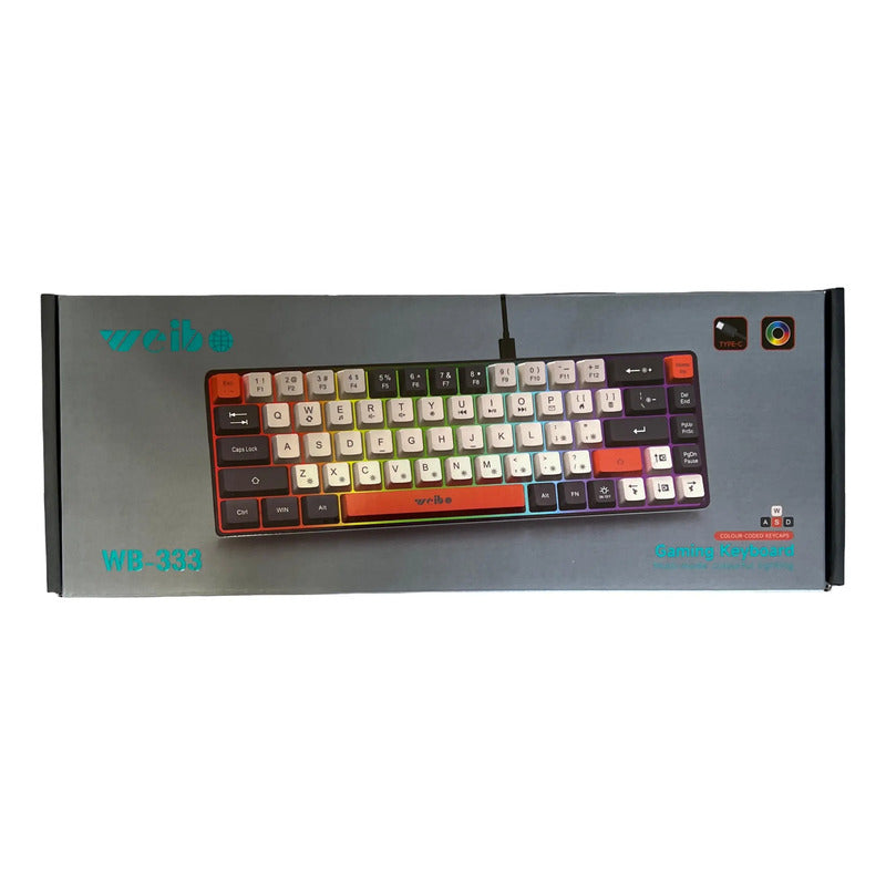 Teclado Usb Gamer Con Iluminación Negro Español Latinoamérica