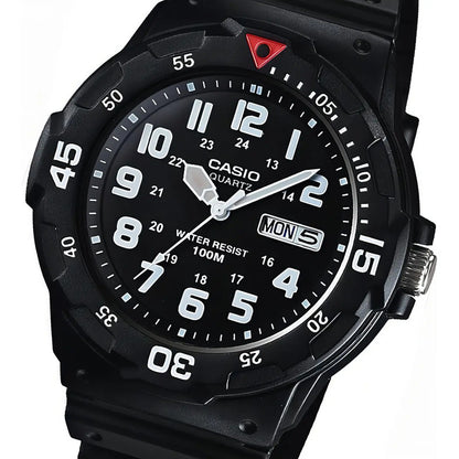 Reloj Hombre Casio Mrw-200h-7bv Análogo Color De La Correa Negro 1b