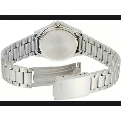 Reloj Casio Mujer Ltp-1183a-2adf Plateado Azul Oscuro
