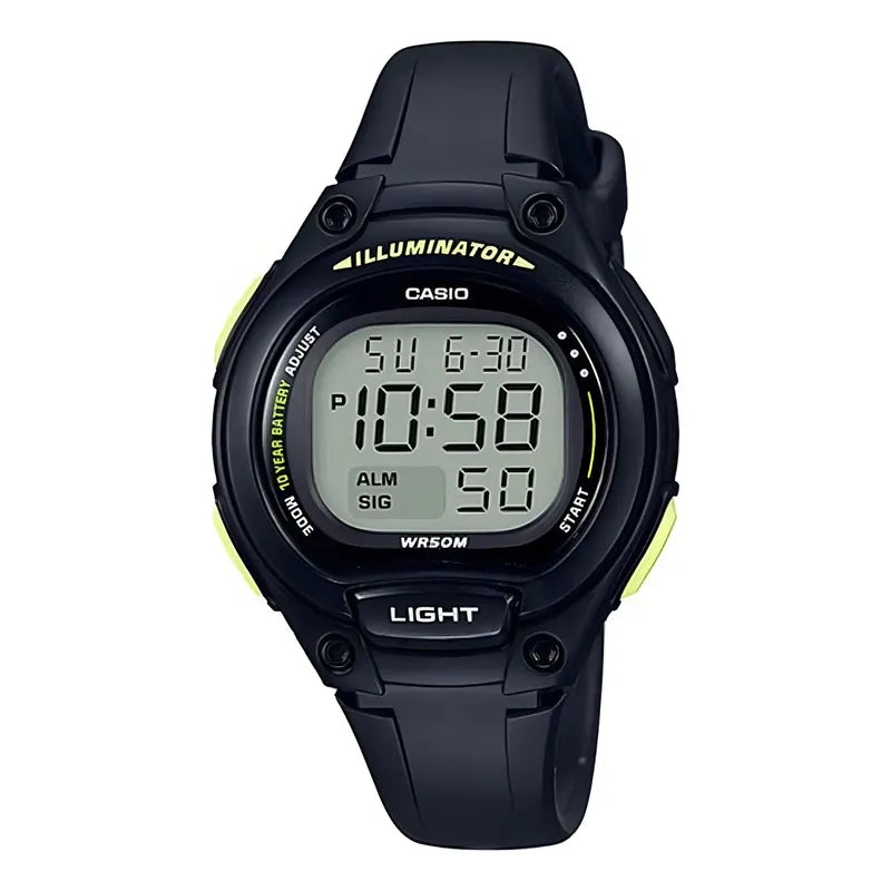 Reloj Casio Lw-203-1b Cuarzo Unisex Color De La Correa Negro