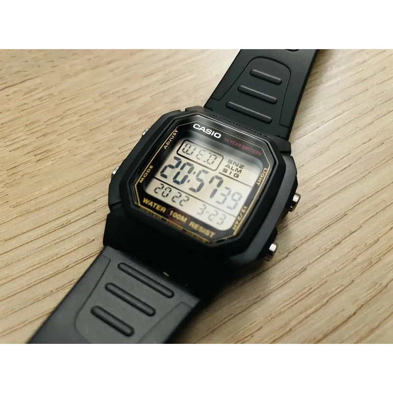 Reloj Pulsera Digital Casio Collection W-800hg-9av Negro Amarillo
