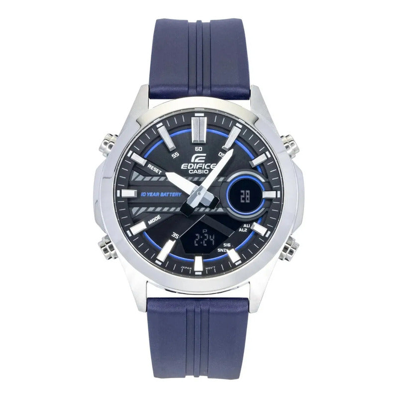 Reloj Casio Edifice Efv-c120p-1a2df Azul Oscuro Plateado Negro