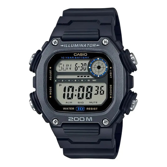 Reloj Casio Digital Para Hombre Dw-291hx-1a, Con Malla De Resina Xl Negro