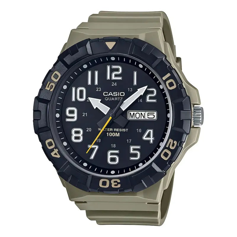 Reloj Casio Para Hombre Analógico Mrw-210h-5av De Resina Sumergible 100m Desert Negro