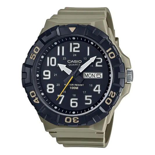 Reloj Casio Para Hombre Analógico Mrw-210h-5av De Resina Sumergible 100m Desert Negro
