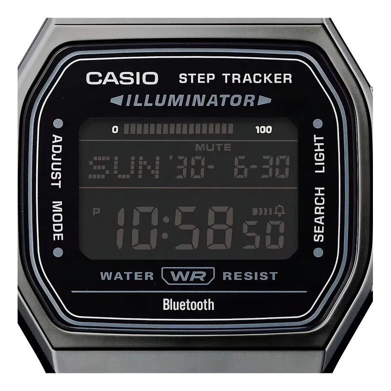 Reloj Casio Digital Metal Bluetooth Abl-100wegg-1b Original Negro Gris