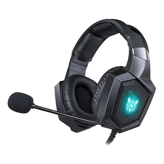 Auriculares Gamer Onikuma K Onikuma K8 Negro Con Luz Led