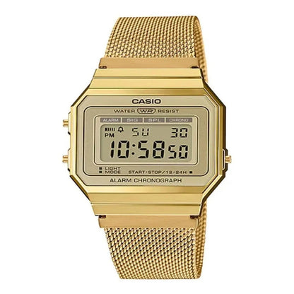 Reloj Casio, Vintage, Delgado, Dorado, Para Mujer, A700wmg-9adf