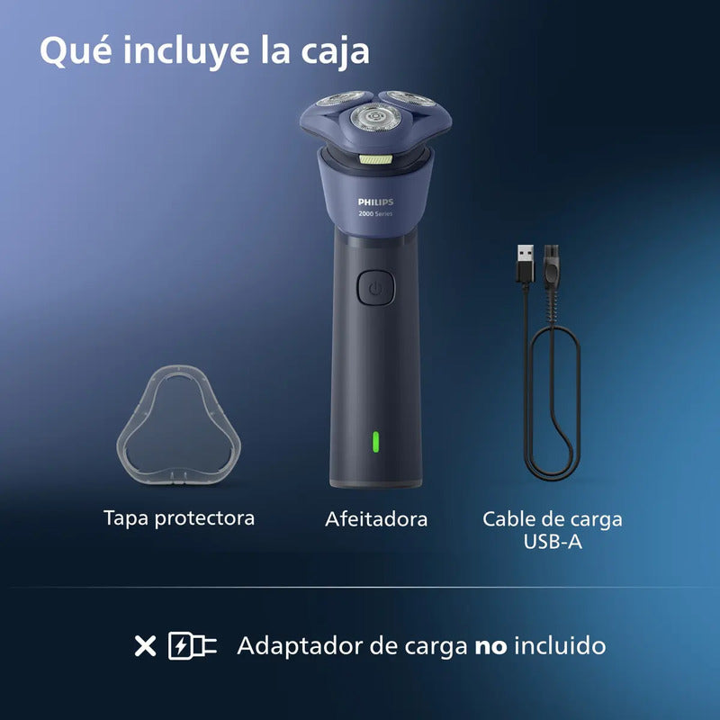 Afeitadora Philips Serie 2000 En Húmedo Y Seco S2885/00 Azul Oscuro