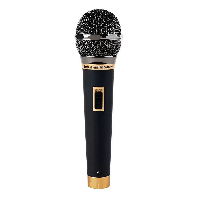 Microfono Alambrico Karaoke Profesional Canto Cardioide Voz Negro