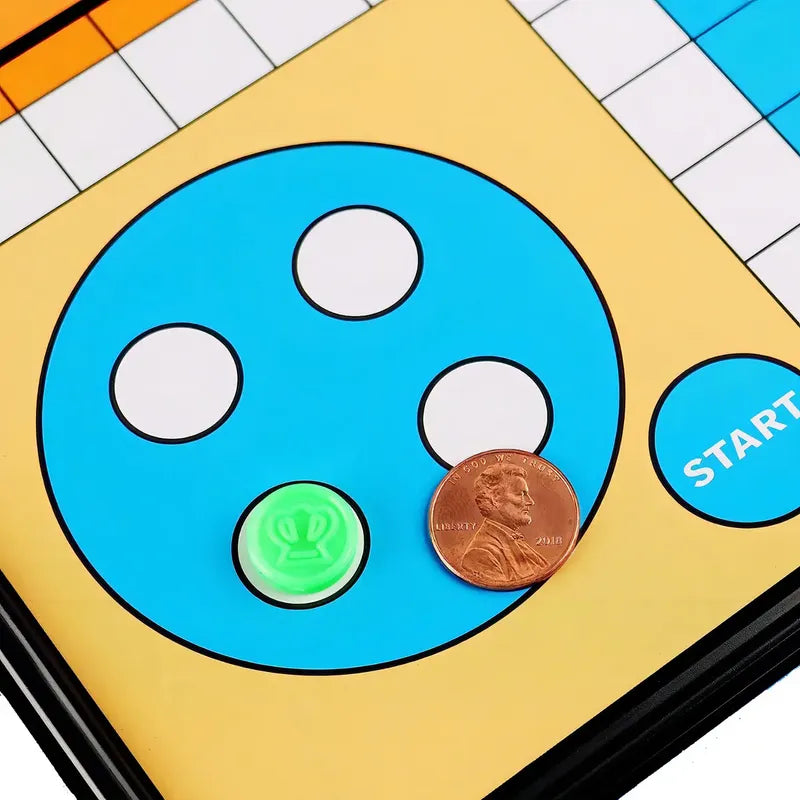 Juego De Mesa Parchis Ludo Magnético Plegable De 18 Cm Para 2 A 4 Jugadores