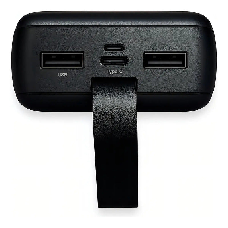 Cargador Portátil Power Bank Irm 30000mah Usb/c/v8 Carga Rap Negro