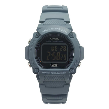 Reloj Pulsera Digital Casio W-219hc-2bvdf Color Azul Negro