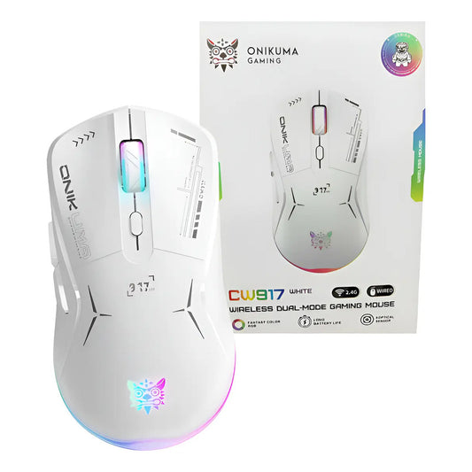 Mouse Gamer Inalámbrico Cw917 Blanco Onikuma Blanco