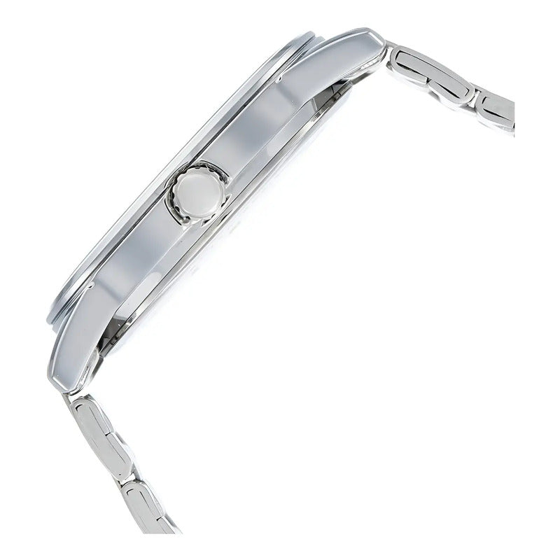 Reloj Pulsera Casio Mtp-v001d-7bu Con Correa De Acero Inoxidable Color Plateado