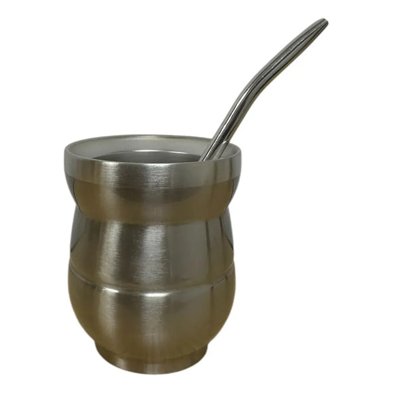 Set De Mate Anymate Termo Bala 500ml + Mate 140ml Negro