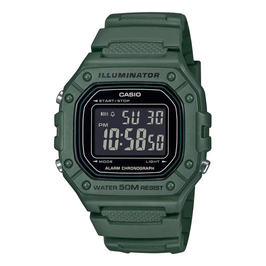Reloj Pulsera Casio Youth W-218h Verde Negro