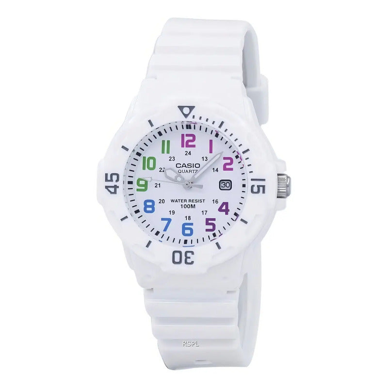 Reloj Casio Dama Lrw-200h-7bvdf Blanco Plateado