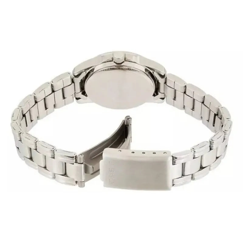 Reloj Pulsera Casio Ltp-1215a-7a Con Correa De Acero Inoxidable Color Plateado