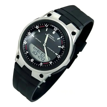 Reloj De Pulsera Casio Collection Aw-80-1a Negro Plateado/negro