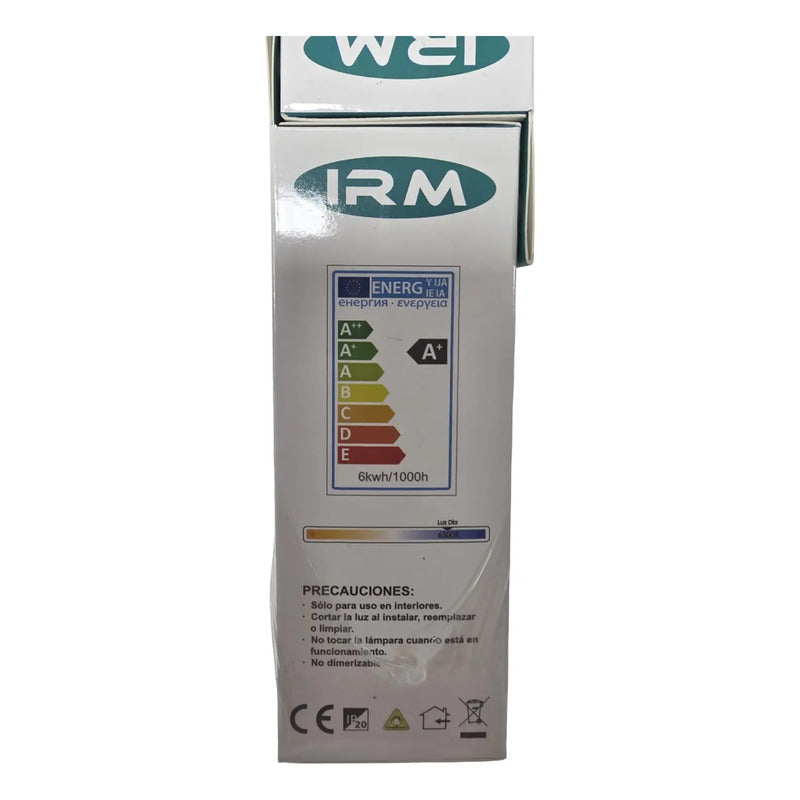 Pack 10 Ampolletas Led 6w E14 Tipo Vela Luz Fría Blanco Frío