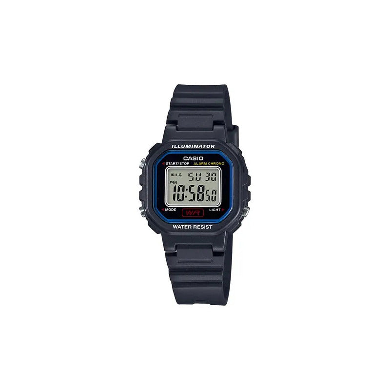 Reloj Casio Digital La-20wh-1cdf Para Mujer Con Correa Negra De Resina Negro
