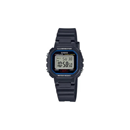 Reloj Casio Digital La-20wh-1cdf Para Mujer Con Correa Negra De Resina Negro
