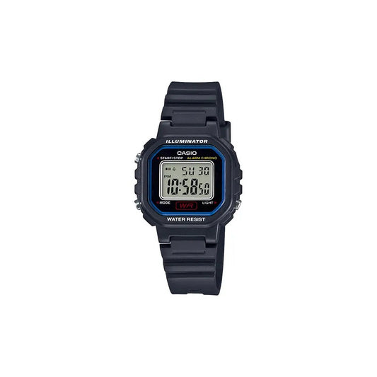 Reloj Casio Digital La-20wh-1cdf Para Mujer Con Correa Negra De Resina Negro