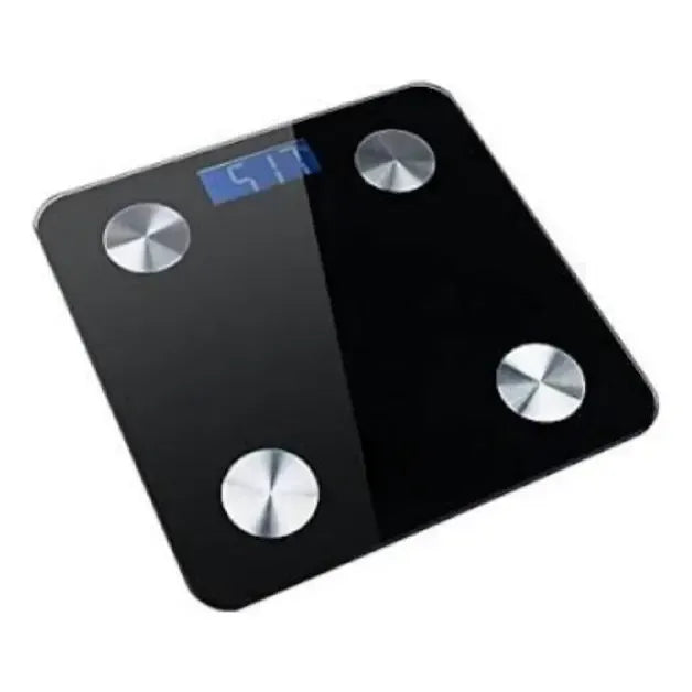 Pesa De Baño Digital Inteligente Bluetooth Color Negro