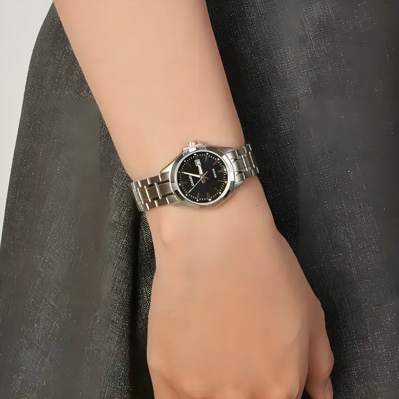Casio Reloj Ltp-1308d-1avdf Casio Mujer (cód: 24999476) Plateado Negro