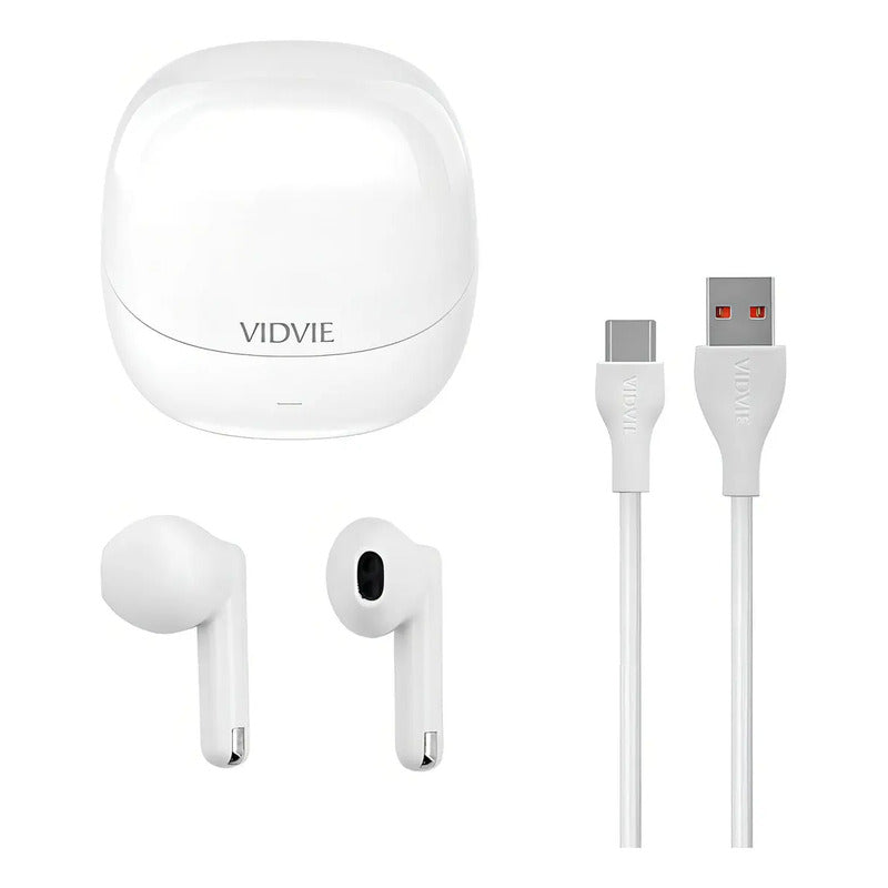 Audífonos Inalámbricos Vidvie Bt883 Modelo 2024 Color Blanco