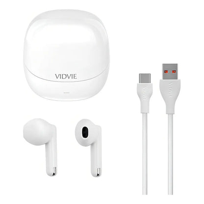 Audífonos Inalámbricos Vidvie Bt883 Modelo 2024 Color Blanco