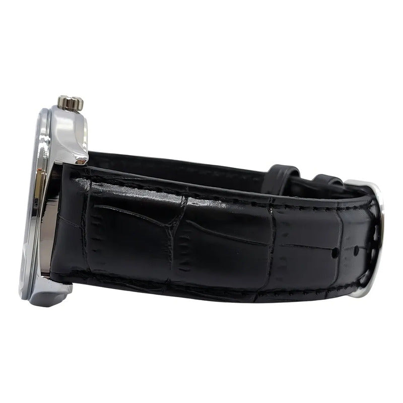 Reloj Casio Hombre Mtp-v006l-1budf Negro Plateado