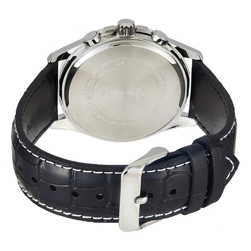 Reloj Casio Hombre Mtp-1375l-1avdf Color De La Correa Cuero
