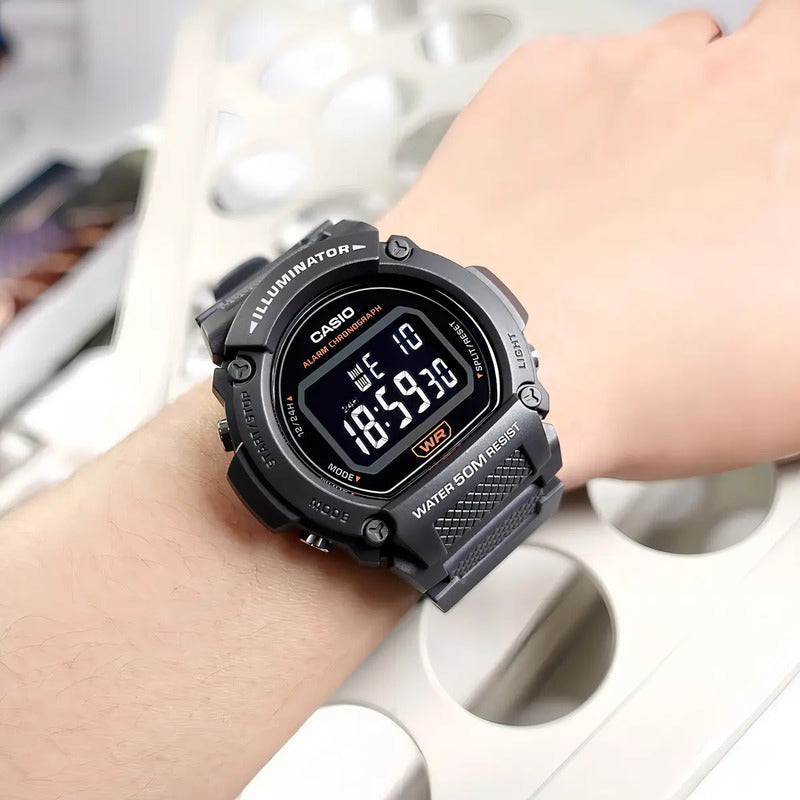 Casio Standard W-219h-8bv Casio Hombre (cód: 24585641) Grafito Negro