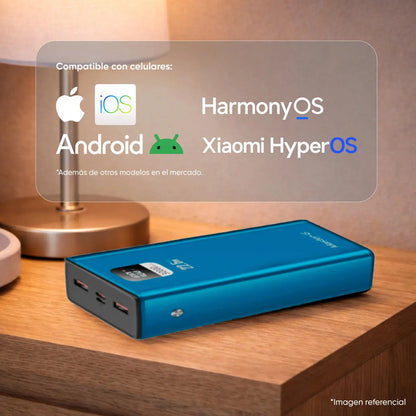 Bateria Power Bank Master-g 30000mah 22.5w Color Azul