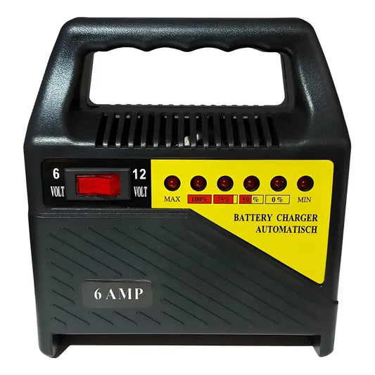 Cargador De Batería 6v/12v 6 Amperios Para Autos Motos